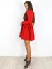 Elegantní Rozšířené Šaty | červená X162